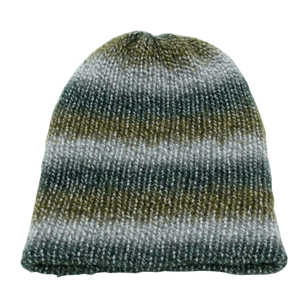Double-Faced Silver Sparkle Beanie Hat