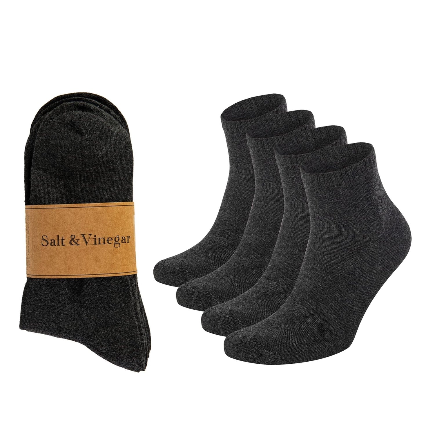 Bamboo Ankle Socks Set of 4 | Basic Colours | Size 4-7 & 7-11