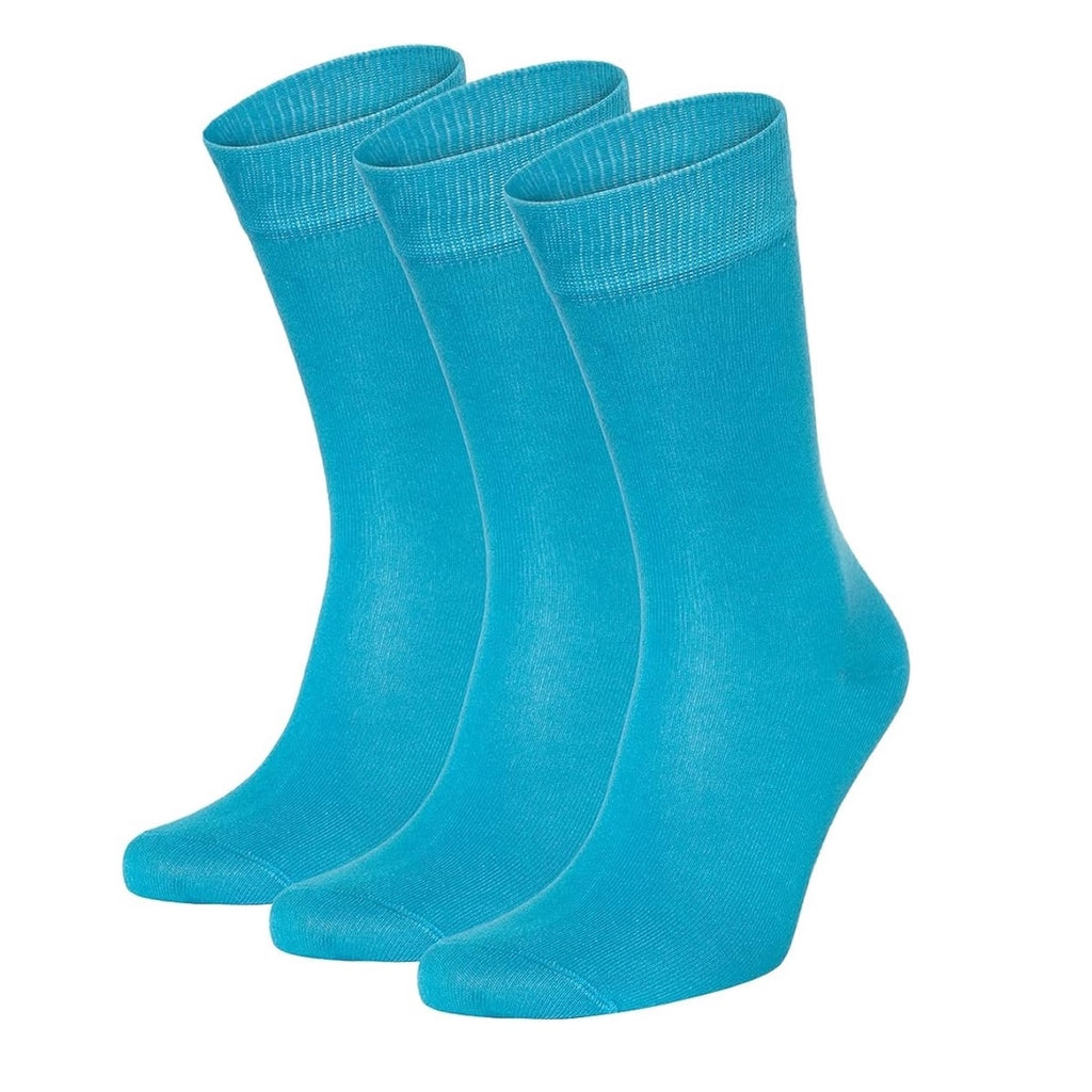 Bamboo Dress Socks Set of 3 | Cool Colours | Size 4-7 & 7-11