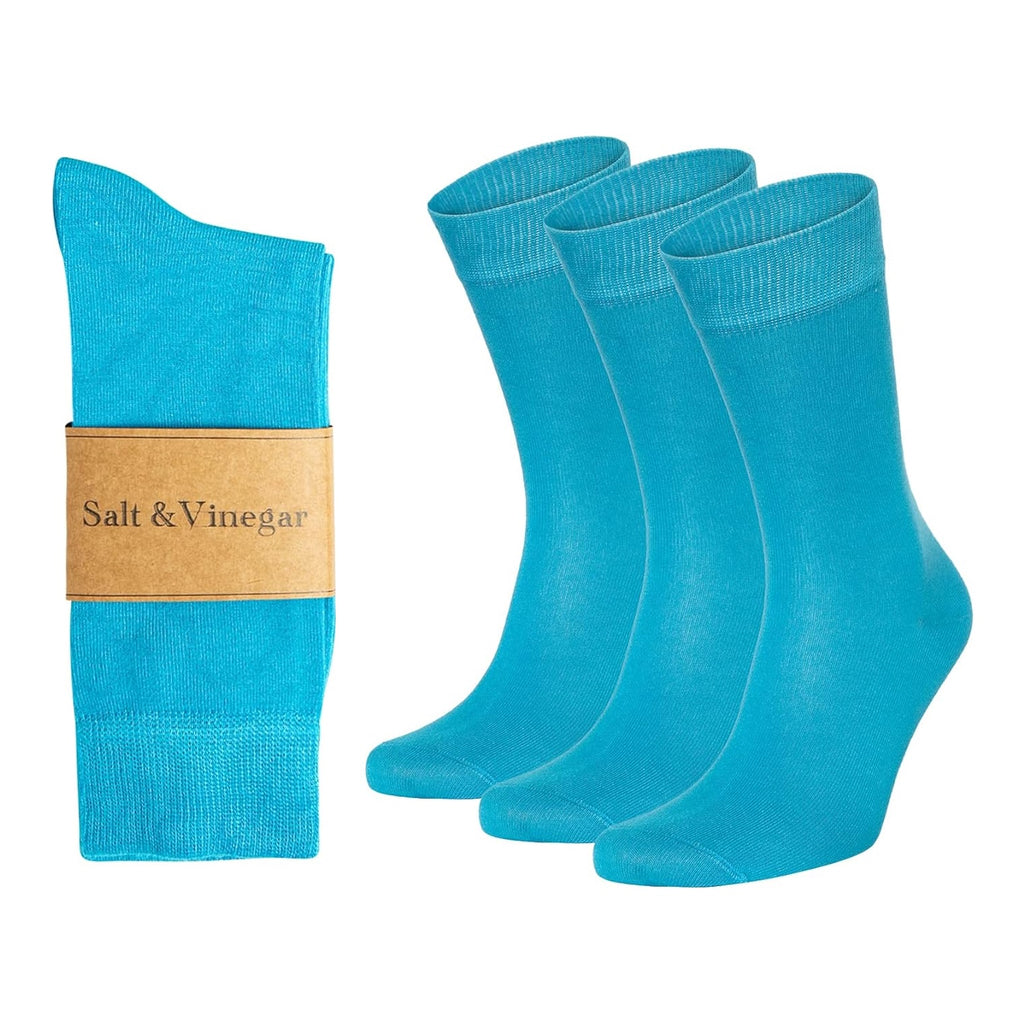 Bamboo Dress Socks Set of 3 | Cool Colours | Size 4-7 & 7-11
