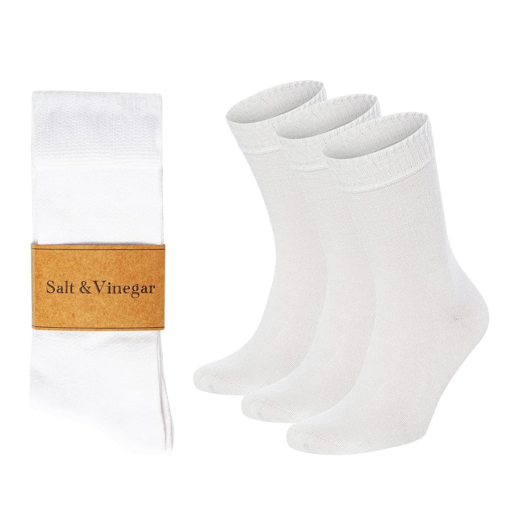 Bamboo Crew Socks Set of 3 | Basic Colours | Size 4-7 & 7-11